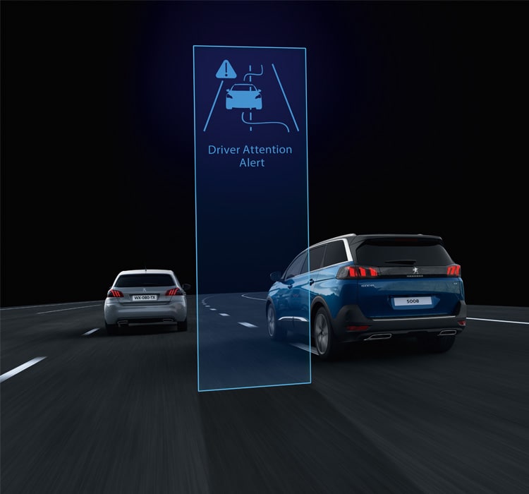 Peugeot 5008 Driver Attention Warning